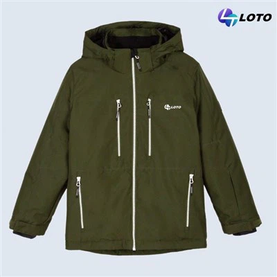 Jaket ski lelaki dengan tudung